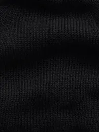 100% Cotton Beanie - Black — view 3