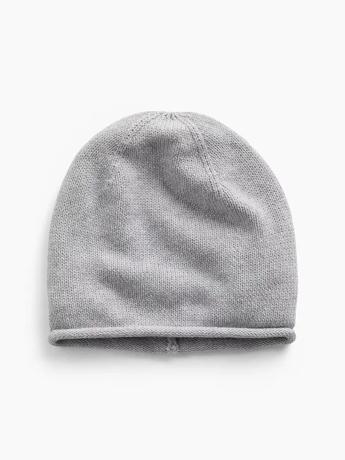 100% Cotton Beanie - Grey
