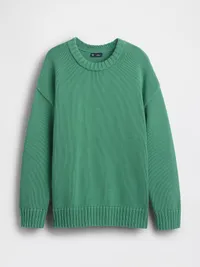 100% Cotton Oversized Sweater - Arctic green — view 5