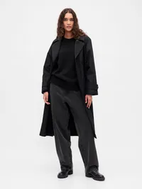 100% Cotton Oversized Sweater - Black — view 2