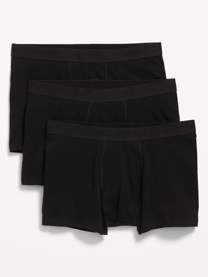 3-Pack Trunks -- 3-inch inseam - Black Jack