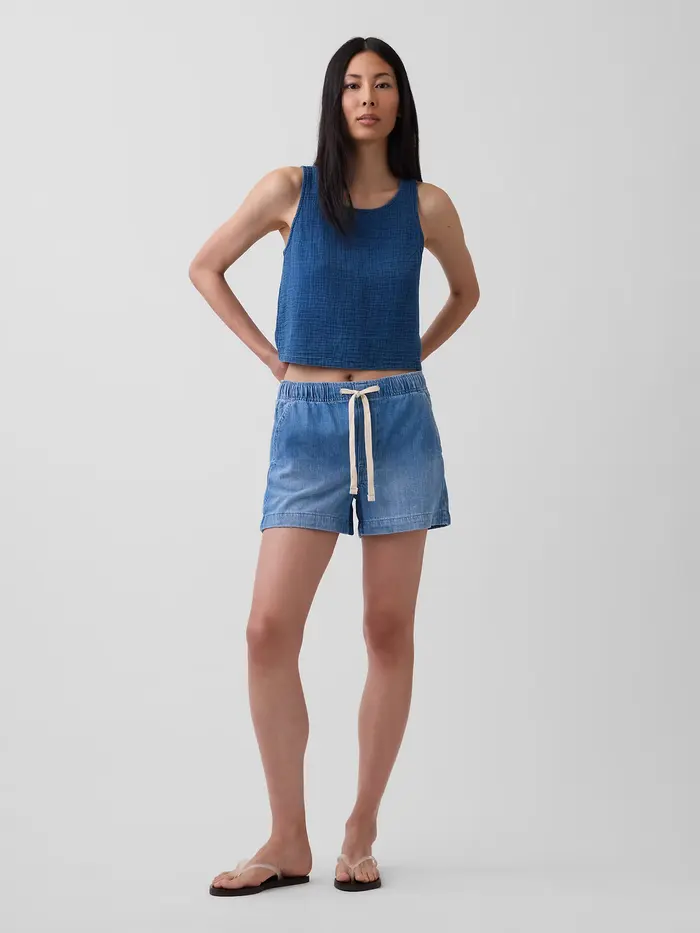 4" Denim Easy Shorts - Medium indigo