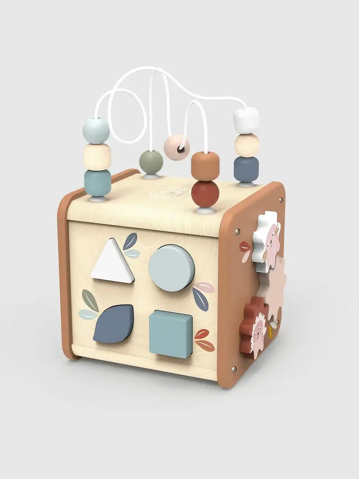 5 in 1 Activity Cube Toddler Toy - Multi
