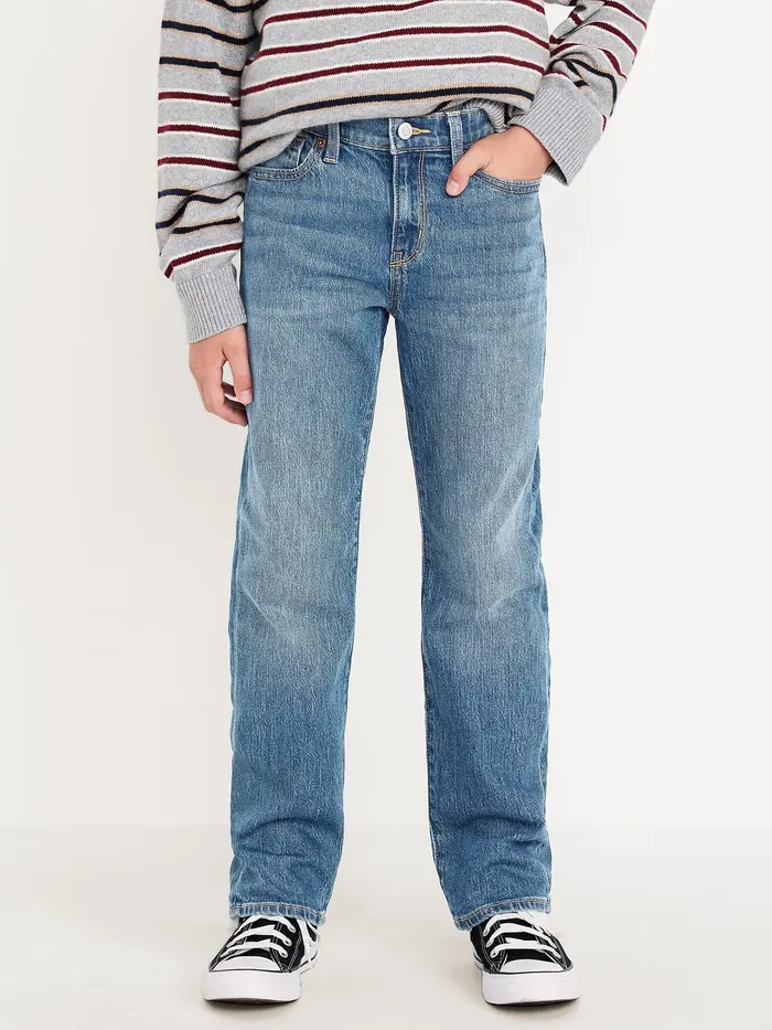 90s Straight-Leg Jeans for Boys - Medium Wash