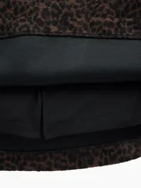 A-Line Mini Skort - Brown leopard print — view 5
