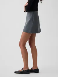 A-Line Mini Skort - Dark heather grey — view 3