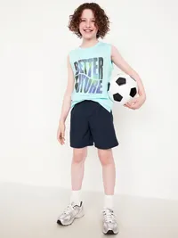 Above Knee StretchTech Performance Shorts for Boys - Medium Navy — view 3