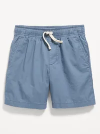 Above Knee Twill Pull-On Shorts for Boys - Wintry Waters — view 4