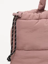 Active Puffer Cinched Tote - Dusted Chocolate — view 4