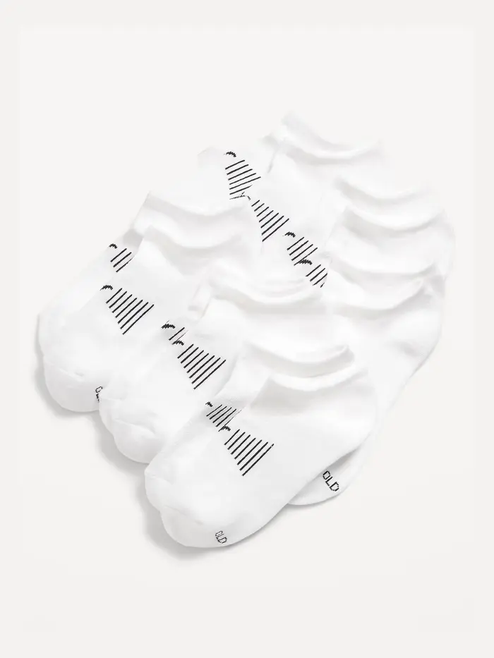 Ankle Go-Dry Performance Socks 6-Pack for Boys - Solid White
