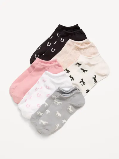 Ankle Socks 6-Pack for Women - Horses