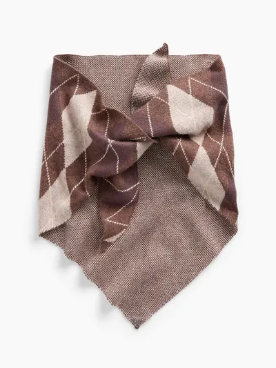 Argyle Triangle Scarf - Argyle