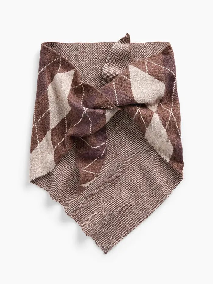 Argyle Triangle Scarf - Argyle
