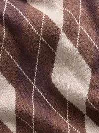 Argyle Triangle Scarf - Argyle — view 4