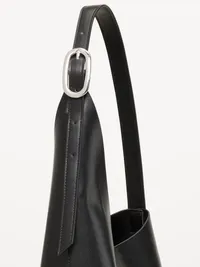 Asymmetrical Structured Tote Bag - Black Jack — view 5