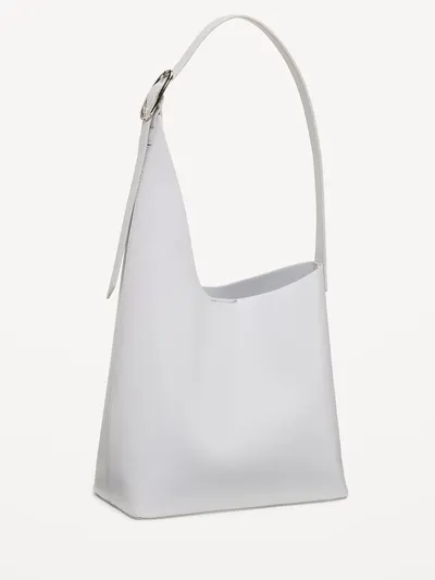 Asymmetrical Structured Tote Bag - Cloud Cover