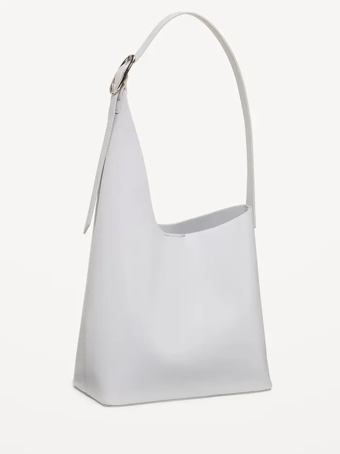 Asymmetrical Structured Tote Bag - Cloud Cover