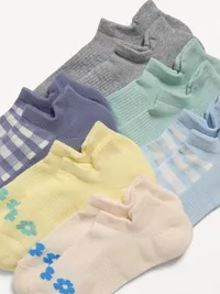 Athletic Ankle Socks  6-Pack - Ditsy Cool Combo — view 2