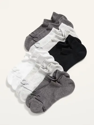 Athletic Ankle Socks  6-Pack - Gray Combo