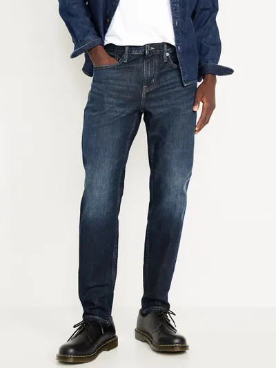 Athletic Taper Built-In Flex Jeans - Dark Wash