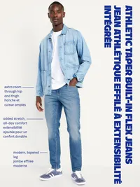 Athletic Taper Built-In Flex Jeans - Medium Wash — view 5