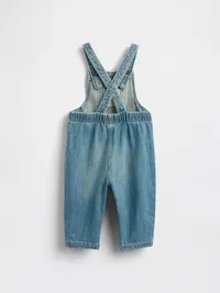 Baby Denim Overalls - Medium wash — view 2