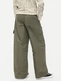 Baggy Cargo Ripstop Pants for Boys - Forest Floor — view 2
