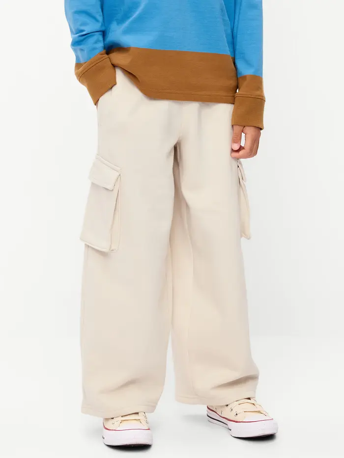 Baggy Cargo Sweatpants for Boys - Wish Bone