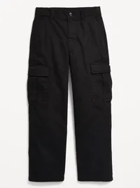 Baggy Non-Stretch Cargo Pants for Boys - Black Jack — view 4
