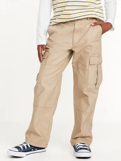 Baggy Non-Stretch Cargo Pants for Boys - Shore Enough