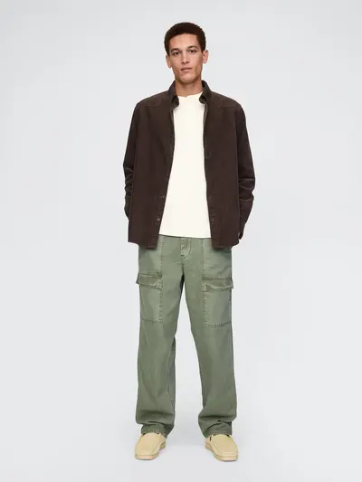 Baggy Utility Pants - Thyme