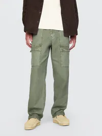 Baggy Utility Pants - Thyme — view 2