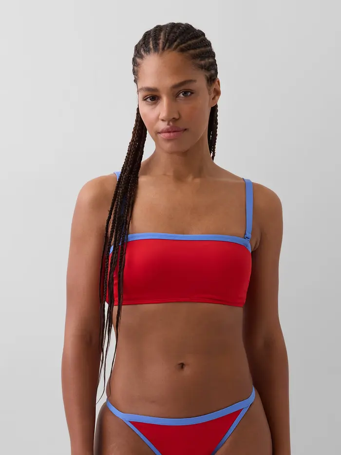 Bandeau Bikini Top - Red