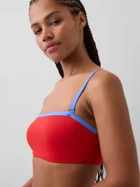 Bandeau Bikini Top - Red — view 3
