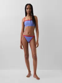 Bikini Bottom - Blue & red stripe — view 3