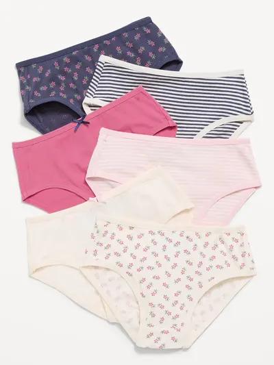 Bikini Underwear 6-Pack for Toddler Girls - Flowers