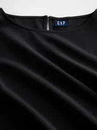 Boatneck Shell Tank Top - Black — view 4