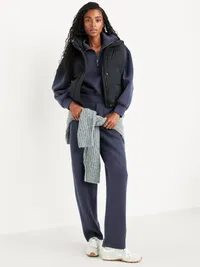 Bounce Fleece Half-Zip Pullover Sweatshirt - Dusk Navy — view 3