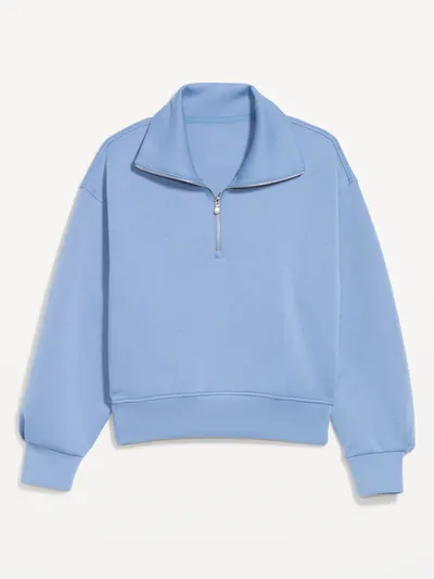 Bounce Fleece Half-Zip Pullover Sweatshirt - Kyanite