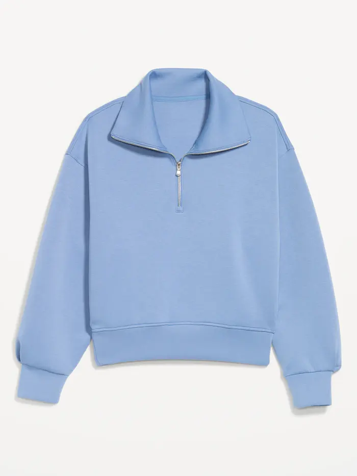 Bounce Fleece Half-Zip Pullover Sweatshirt - Kyanite