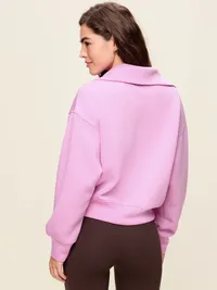 Bounce Fleece Half-Zip Pullover Sweatshirt - Orchid — view 2