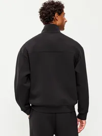 Bounce Fleece Oversized Half-Zip Pullover - Black Jack — view 2