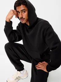 Bounce Fleece Oversized Pullover Hoodie - Black Jack — view 3
