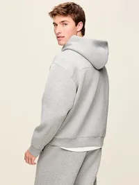 Bounce Fleece Oversized Pullover Hoodie - Heather Gray — view 2