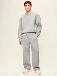 Bounce Fleece Oversized Sweatshirt - Heather Grey — view 3
