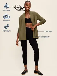 Bounce Lite Open-Front Wrap - Black Jack — view 4