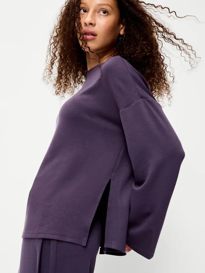 Bounce Lite Oversized Bell-Sleeve Top - Nebula