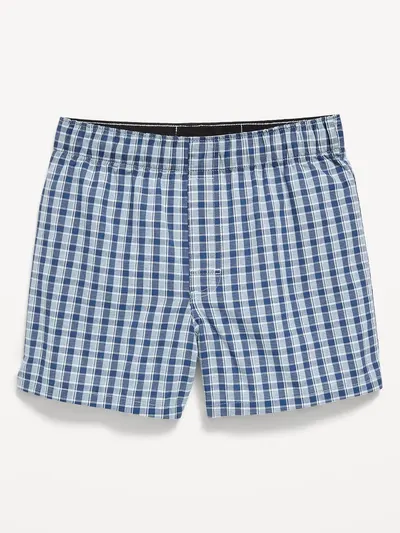 Boxer-Briefs Underwear for Boys - Blue Plaid