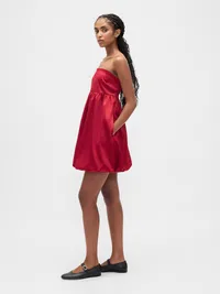 Bubble Mini Dress - Sled red — view 3