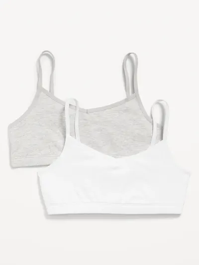Cami Bra 2-Pack for Girls - White Combo